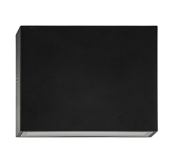 Essil Surface Mounted Up and Down Wall Light Black 2 x 3w Built-in LED Tri 12v