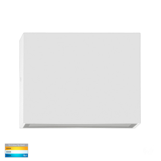 Essil Surface Mounted Up and Down Wall Light White 2 x 3w Built-in LED Tri