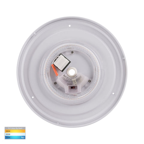 Ostron 18w CCT LED Dimmable 335mm Oyster Light White