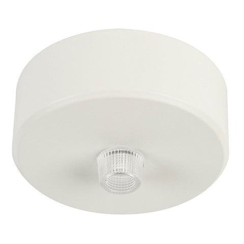 70mm Surface Mounted Round Single Canopy White