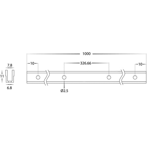 PVC Channel to Suit HV9791 HaviFlex Per Meter