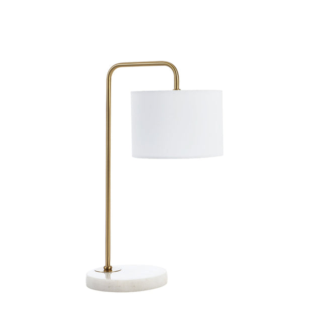Ingrid Table Lamp White and Gold