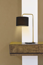 Ingrid Table Lamp White and Gold
