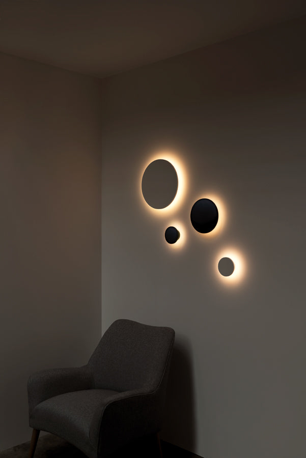 Iris Led Light Iris 8w LED Medium IP65 Wall Light Black Warm White – Lighting Superstore