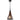 Khaleesi Single Pendant Light Dark Red Wood - Lighting Superstore