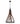 Khaleesi 6 Light Pendant Dark Red Wood - Lighting Superstore