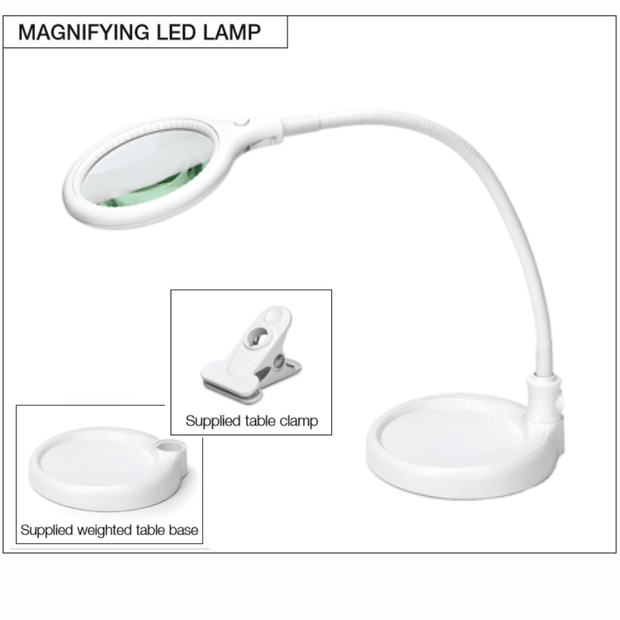 LSY Magnifying mini clamp lamp - Lighting Superstore