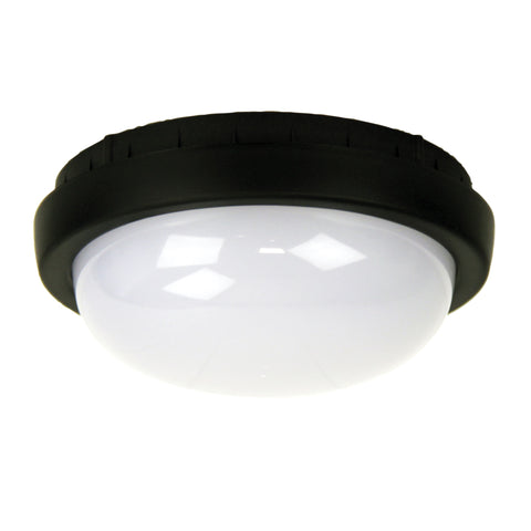 Ossen LED Round Bulkhead Black Acrylic Black