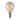 4w Dimmable Small Edison Screw (SES) LED Warm White Fancy Round Clear Filament