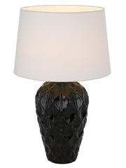 Madrid Ceramic Table Lamp Black/White