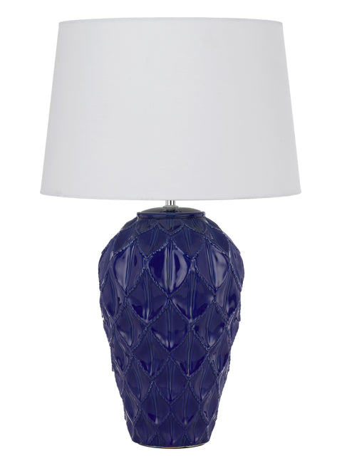 Madrid Ceramic Table Lamp Blue/White