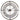 ME68 Roman Numeral Mesh Iron Clock 80cm