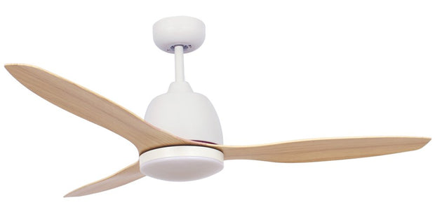 Elite AC 48 Ceiling Fan White and Oak with LED Light
