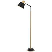 Robin Black and Gold Metal E27 Floor Lamp