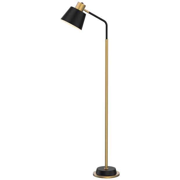 ROBIN Black and Gold Metal E27 Floor Lamp