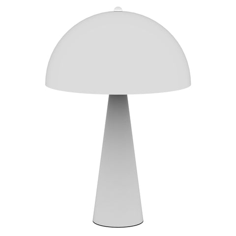 Cremini Matte White Retro Metal E27 Table Lamp