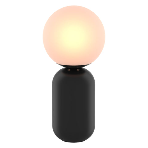 LUCIANO Matt Black E14 Table Lamp