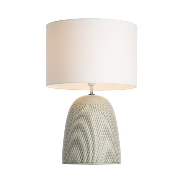 Jordana grey table lamp with shade