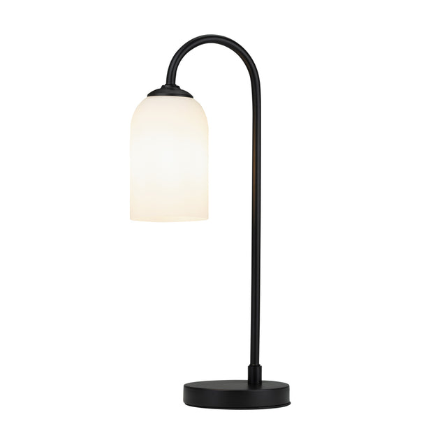 Spotswood Table Lamp Black and Opal