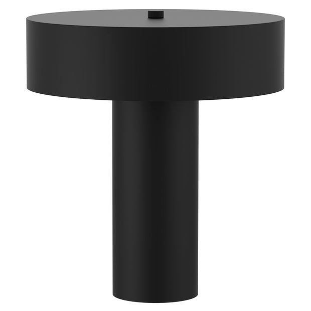NURI Matt Black Mimimalist Metal 2xE27 Table Lamp
