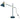 Koda Matt Blue and Brass Metal Retro Adjustable E27 Table Lamp