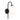Spotswood Wall Light Black and Opal