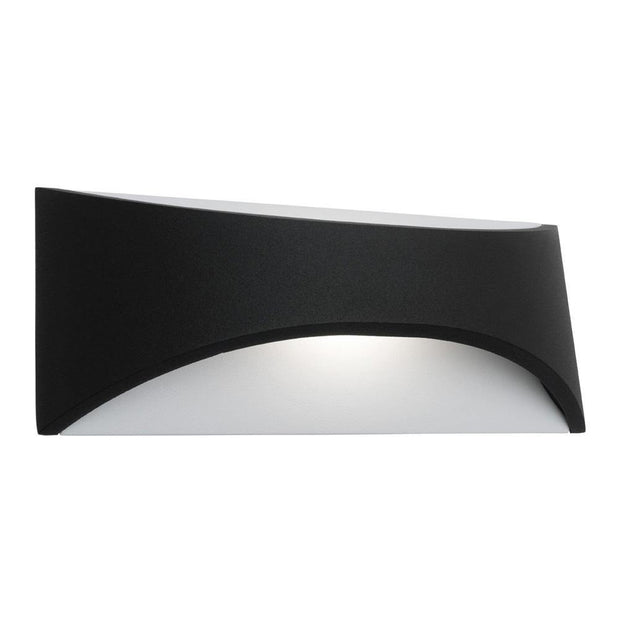 Wells 6w LED Wall Light Black - Small - Lighting Superstore