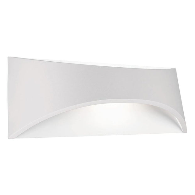 Wells 6w LED Wall Light White - Small - Lighting Superstore