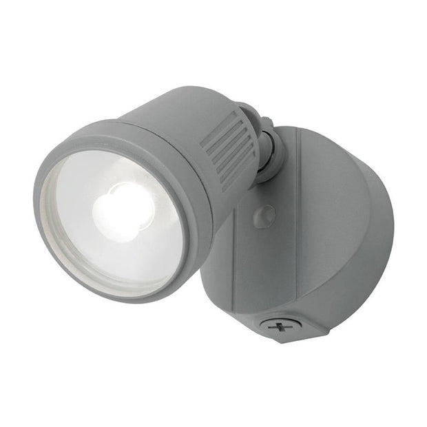 Otto 12w LED Single Exterior Floodlight Silver - Lighting Superstore