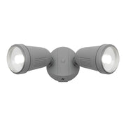 Otto 24w LED Twin Exterior Floodlight Silver - Lighting Superstore