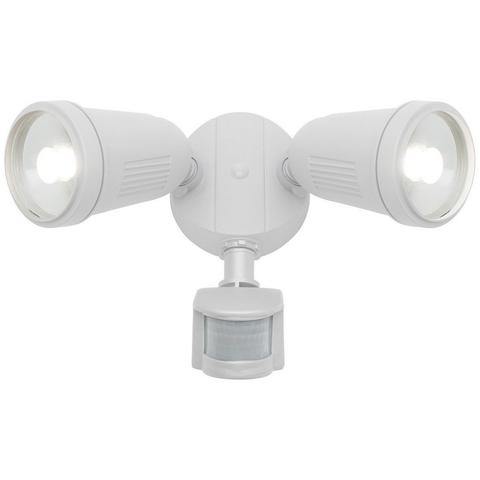 Otto 24w LED Twin Exterior Floodlight White with Sensor - Lighting Superstore