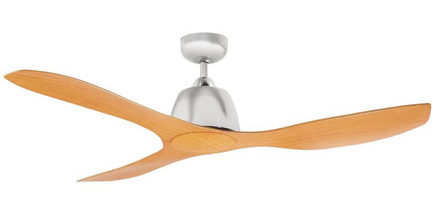 Elite 48 Ceiling Fan Nickel and Bamboo - Lighting Superstore