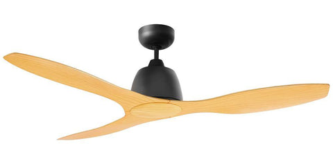 Elite 48 Ceiling Fan Black and Bamboo - Lighting Superstore