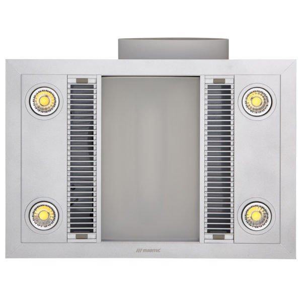 Linear 1000w Bathroom heater SILVER - Lighting Superstore