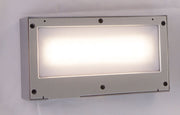 Up/Down Wall Light - Silver - SOLAR