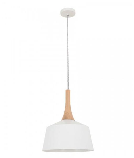 Nordic Pendant Light Oak and White - Small - Lighting Superstore