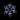 Neon Flex Snowflake Decoration - Blue/White