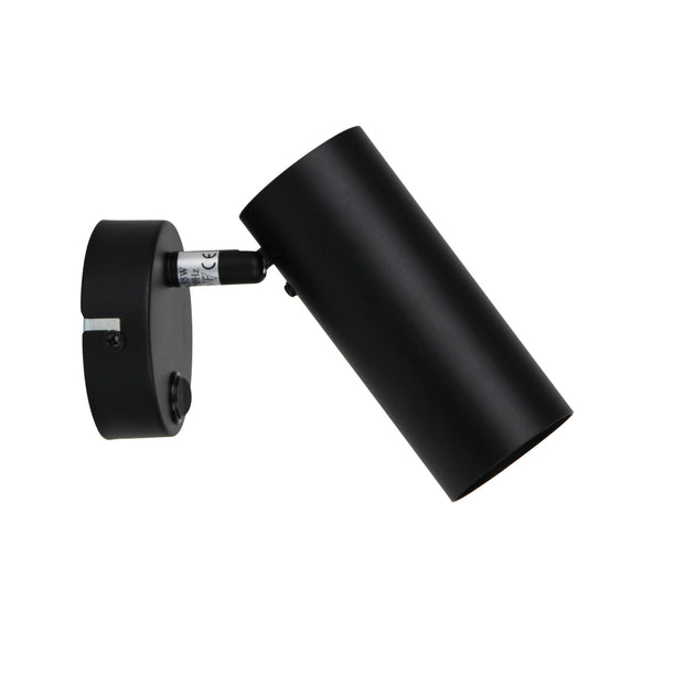 Ultra 1lt Switched Wall Light Black