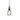 Auburn 1 Clear Glass Single Pendant Black