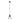 Auburn 2 Clear Glass Single Pendant Black