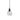 Auburn 3 Clear Glass Single Pendant Black