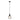 Auburn 3 Clear Glass Single Pendant Black