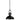 Cottage Single Pendant Black Black