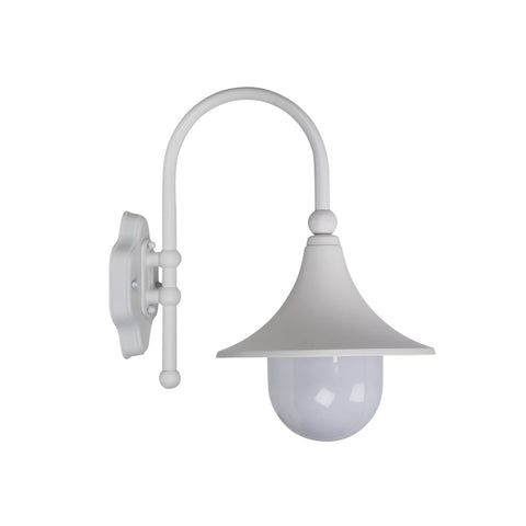 Moca Outdoor Wall Light White and Opal