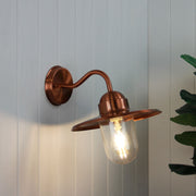 Alley Outdoor Wall Light Copper Finish Copper