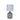Celia Table Lamp Grey With White Shade Grey