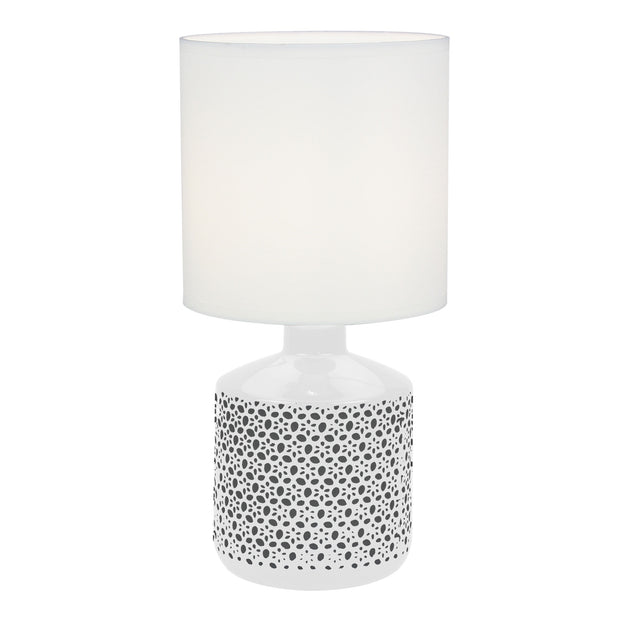 Celia Table Lamp White White