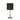Zola Table Lamp Chrome and Taupe Shade Taupe