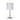 Zola Table Lamp Chrome and White Shade Chrome and White