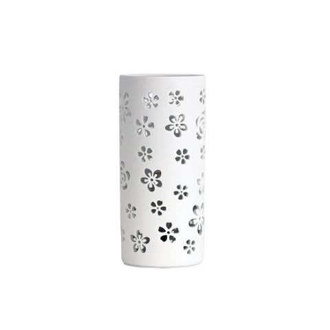 Dianna Flower White Ceramic Lamp